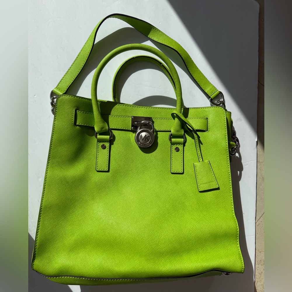 Michael Kors Lime Green Satchel